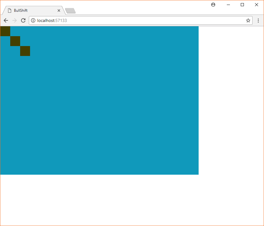 TypeScript conversion complete! A screen shot showing components on screen.