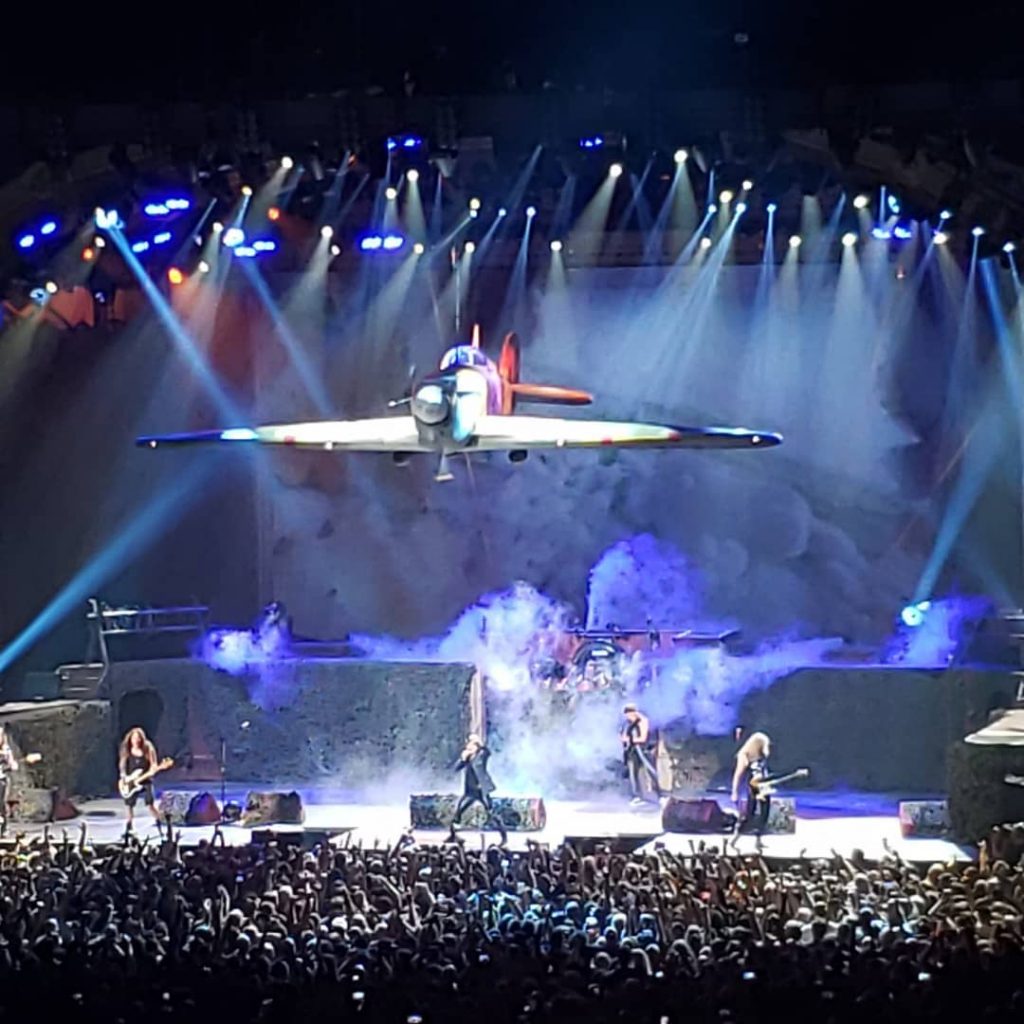 Iron Maiden performing Aces High